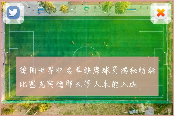 德国世界杯名单缺席球员揭秘特狮比塞克阿德耶米等人未能入选
